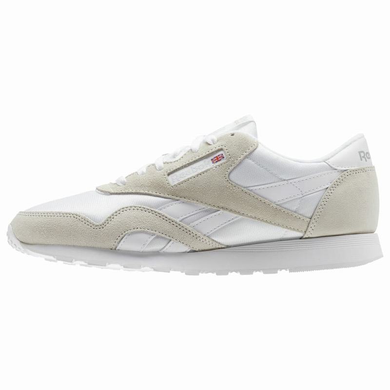 Reebok Classic Nylon Tenisky Damske - Biele/Svetlo Siva RI3699IJ